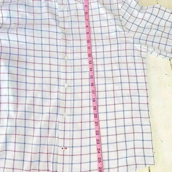Tommy Hilfiger All-Season Stretch Dress Shirt Mens Size M 15-15 1/2 32/33 White - Picture 7 of 7
